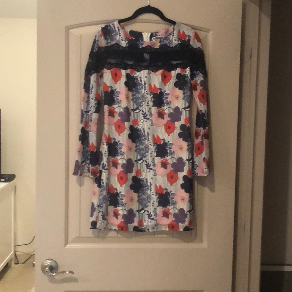 Chelsea28 floral lace shift dress, above the knee